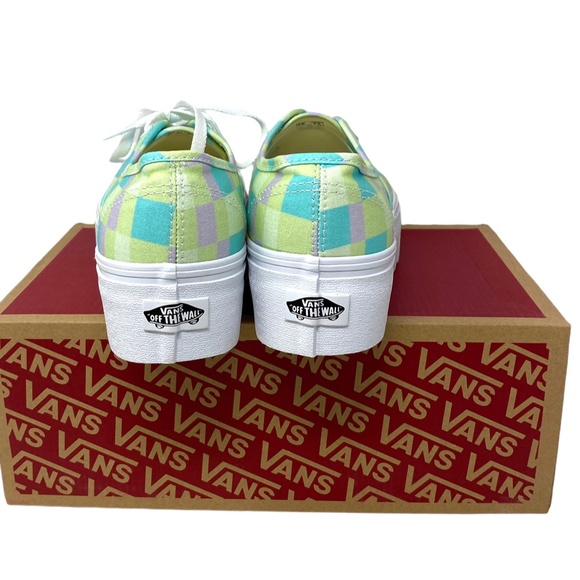 VANS Authentic Platform Shoes Pastel Picnic Canvas Multi Women Size VN0A5KXXPP5 - Picture 8 of 12
